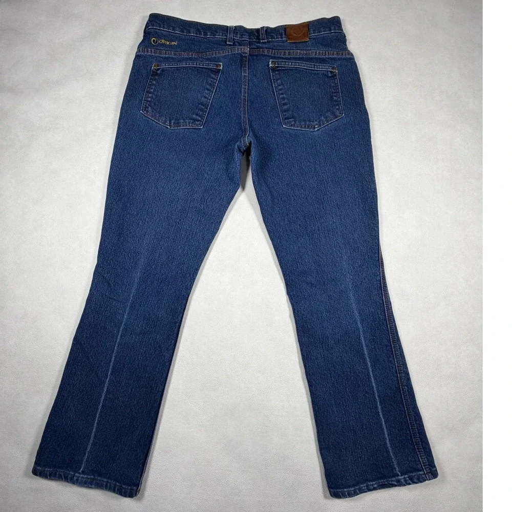 Origin Maine Delta 68‎ Bootcut Jeans Mens W38 L32 Dark Wash Blue Made in USA